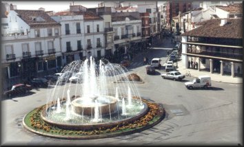 Vista panormica de la Plaza de Espaa (TOMELLOSO)